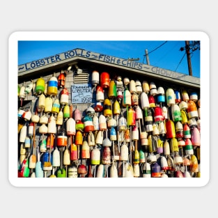 Vintage Lobster Buoys Sticker